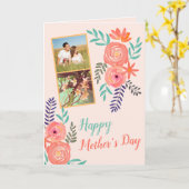 フォトコラージュマザーズデイフローラ水彩 カード (黄色い花)