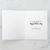 フォトコラージュマゼンタフローラ編集可能カード カード (内部)