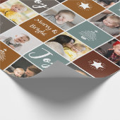 フォトコラージュメリーと明るいクリスマス ラッピングペーパー (角)