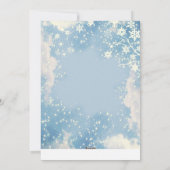 フォトコラージュメリークリスマスフラットホリデーカード シーズンカード (裏面)