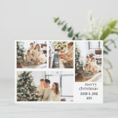 フォトコラージュメリークリスマスホリデーカード シーズンカード (スタンド正面)