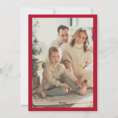 フォトコラージュメリークリスマスレトロタイポグラフィ シーズンカード (裏面)