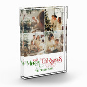 フォトコラージュメリークリスマスレトロタイポグラフィ フォトブロック (左)