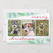 フォトコラージュメリークリスマス シーズンカード (正面)