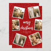 フォトコラージュメリークリスマス シーズンカード (正面/裏面)