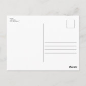 フォトコラージュモダンおめでとう白黒 ポストカード (裏面)