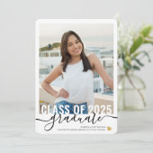 フォトコラージュモダンの台本卒業オープンハウス 案内状 (スタンド正面)