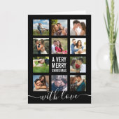 フォトコラージュモダンはクリスマスに非常に陽気 シーズンカード (正面)