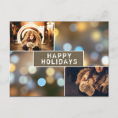 フォトコラージュモダンカスタム休日 ポストカード (正面)