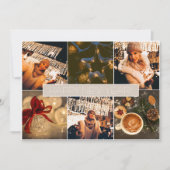 フォトコラージュモダンクリスマスカード サンキューカード (正面)