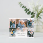 フォトコラージュモダンクリスマスホリデーカード シーズンカード (スタンド正面)