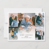 フォトコラージュモダンクリスマスホリデーカード シーズンカード (正面)