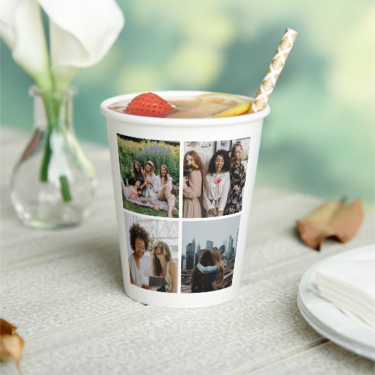 フォトコラージュモダンシンプル 紙コップ (インサイチュ)