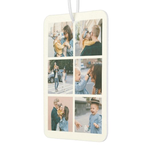 フォトコラージュモダンファミリー カーエアーフレッシュナー (左)