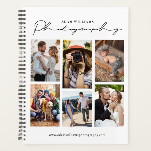 フォトコラージュモダンフォトグラファーアポイントメント プランナー手帳 (正面)