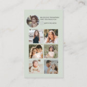 フォトコラージュモダンフォトグラファー名刺 名刺 (裏面)