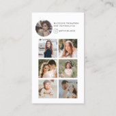 フォトコラージュモダンフォトグラファー名刺 名刺 (裏面)