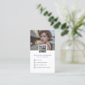 フォトコラージュモダンフォトグラファー名刺 名刺 (スタンド正面)