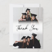 フォトコラージュモダンフレンズ卒業 サンキューカード (正面)