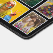 フォトコラージュモダンブラックパーソナライズされた25枚 デスクマット (コーナー)