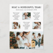 フォトコラージュモダンホリデーポストカード シーズンポストカード (正面)