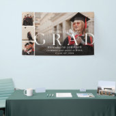 フォトコラージュモダン卒業パーティバナー 横断幕 (トレードショー)