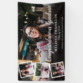 フォトコラージュモダン卒業パーティー 横断幕 (縦)