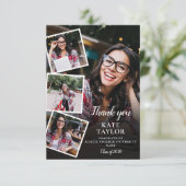フォトコラージュモダン卒業 サンキューカード (スタンド正面)