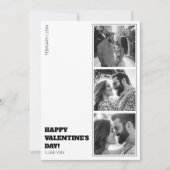 フォトコラージュモダン白黒バレンタイン シーズンカード (正面)