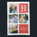 フォトコラージュモノグラモダンムキッチンタオル キッチンタオル<br><div class="desc">写モダン真とあなたのモノグラム名の照合。</div>