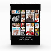 フォトコラージュユニークカスタムパーソナライズされた フォトブロック (正面)