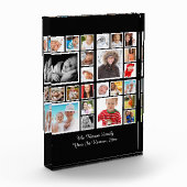 フォトコラージュユニークカスタムパーソナライズされた フォトブロック (左)