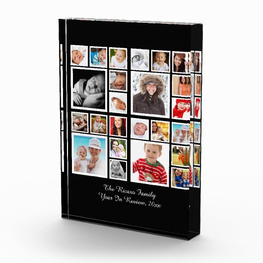 フォトコラージュユニークカスタムパーソナライズされた フォトブロック (右)