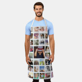 フォトコラージュユニークパーソナライズされた エプロン (着用した状態)