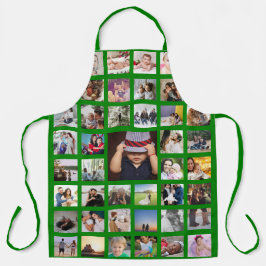 フォトコラージュユニークパーソナライズされた エプロン