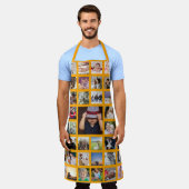 フォトコラージュユニークパーソナライズされた エプロン (着用した状態)