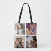 フォトコラージュユニーク8パーソナライズされた枚 トートバッグ (正面)