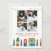 フォトコラージュレトロクリスマスカード シーズンカード (正面)