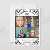 フォトコラージュレース- 3x5 Gradアナウンス 招待状 (正面)