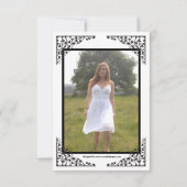 フォトコラージュレース- 3x5 Gradアナウンス 招待状 (裏面)