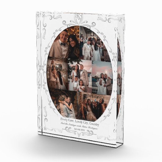 フォトコラージュヴィンテージホワカスタムイトフォトブロック フォトブロック (右)