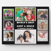 フォトコラージュ世界の最高の叔母と叔父の8 フォトプラーク (正面)