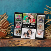 フォトコラージュ世界の最高の叔母と叔父の8 フォトプラーク (側面)