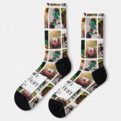 フォトコラージュ世界最高パパ ソックス (左)