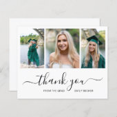 フォトコラージュ予算卒業サンキューカード (正面/裏面)