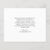 フォトコラージュ予算卒業サンキューカード (裏面)