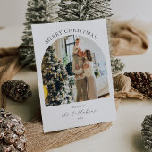 フォトコラージュ付きArch Photo Christmas Card 招待状