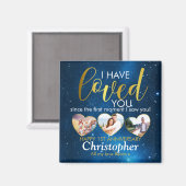 フォトコラージュ以来、私はあなたを愛してきた記念日 マグネット (正面/裏面)