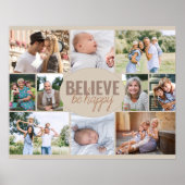 フォトコラージュ信じBe Happy数々の写真 ポスター (正面)