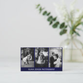 フォトコラージュ写真家3枚名刺 名刺 (スタンド正面)